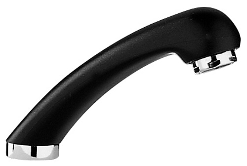 Paffoni ZDOC 014 CR - Ruční sprcha s patkou pro kadeřnictví - černý plast+chrom
