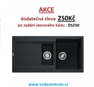 FRANKE - MRG 651 MATNÁ ČERNÁ  granitový dřez